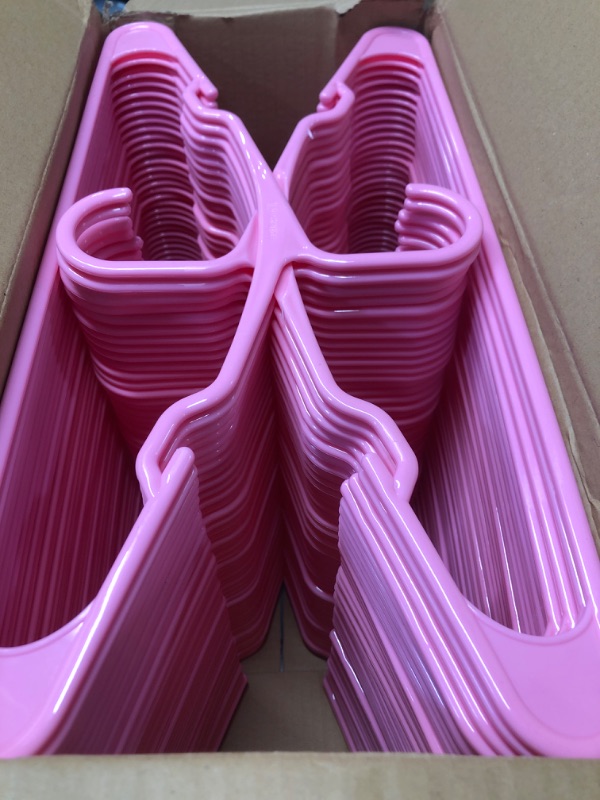 Photo 2 of 100 Pack Pink hangers