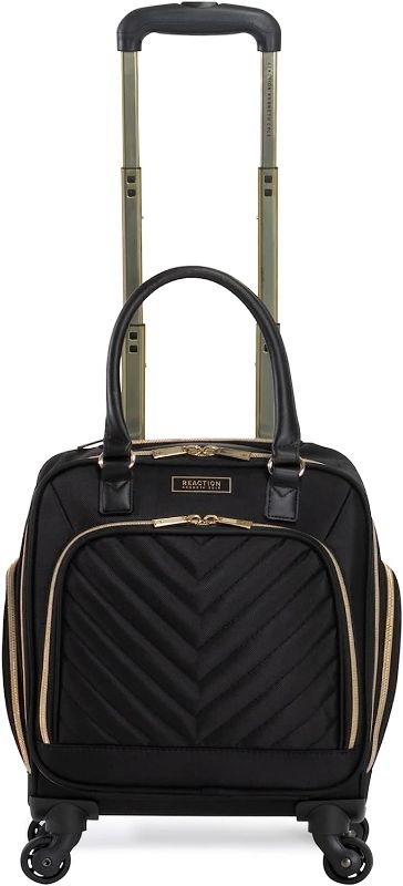 Photo 1 of 
Kenneth Cole REACTION Chelsea Chevron Quilted Luggage, Black, Underseater, 17-Inch Carry On
