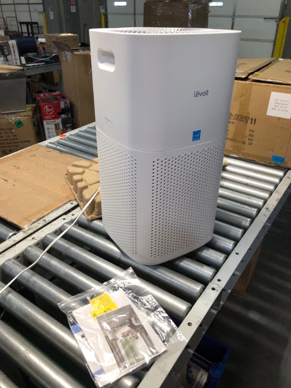 Photo 8 of ***USED - POWERS ON - UNABLE TO TEST FURTHER***
LEVOIT Air Purifiers for Home Large Room Up to 3175 Sq. Ft with Smart WiFi, PM2.5 Monitor, HEPA Sleep Mode, 3-in-1 Filter for Smoke, Pet Allergies, Dust and Odor, Alexa Control, Core 600S-P, White