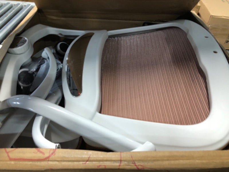 Photo 1 of ???? ?????? ?????, Ergonomic Mesh Desk Chair, High Back Computer Chair- Adjustable Headrest with Flip-Up Arms, Lumbar Support, Swivel Executive Task Chair (Modern, White)