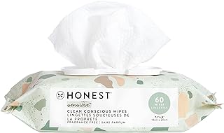 Photo 1 of (Pack of 2) The Honest Company Clean Conscious Unscented Wipes Over 99% Water