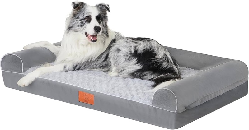 Photo 1 of [STOCK PHOTO FOR REFERENCE]
Orthopedic Dog Beds for Large Dogs,Waterproof Lined Egg Crate Foam Pet Bed Mat with Removable and Washable Cover and Non Slip Bottom, Dog Sofa Bed