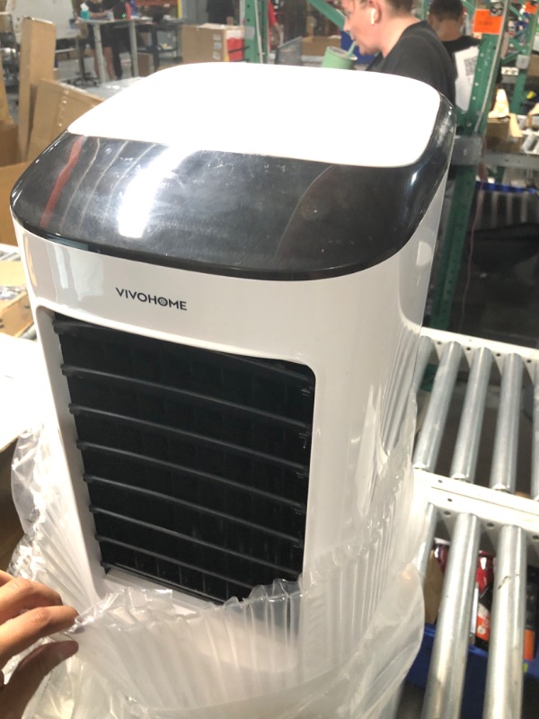 Photo 2 of **NONREFUNDABLE**FOR PARTS OR REPAIR**SEE NOTES**
VIVOHOME Portable Evaporative Air Cooler 110V 65W Fan Humidifier with LED Display and Remote Control Ice Box for Indoor Home Office Dorms ETL Listed