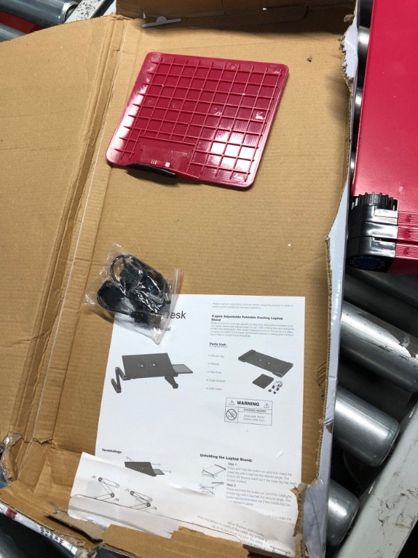 Photo 4 of ***USED - LIKELY MISSING PARTS - UNABLE TO VERIFY FUNCTIONALITY***
Adjustable Lap Laptop Computer Portable CPU Cooling Fan Ergonomic Vented Table Stand Desk Tray (480 * 260mm with Mouse Pad & Double Fans, Pink)