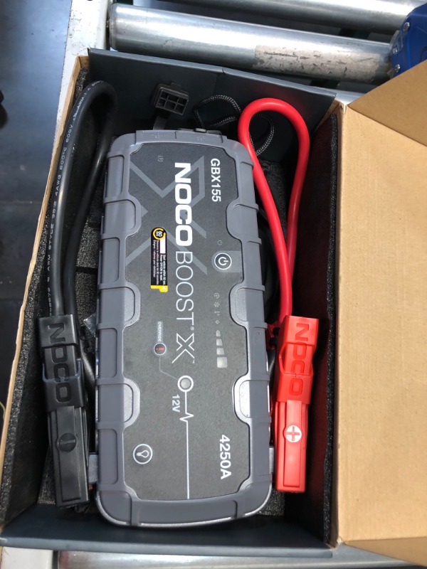 Photo 2 of (NON-REFUNDABLE) NOCO Boost X GBX155 4250A 12V UltraSafe Portable Lithium Jump Starter, Car Battery Booster Pack, USB-C Powerbank Charger, and Jumper Cables for up to 10.0-Liter Gas and 8.0-Liter Diesel Engines