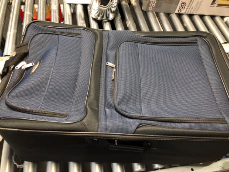 Photo 3 of ***DAMAGED - HAS A HOLE - FRAME IS BENT AND IS BULGING OUT - SEE PICTURES***
Travel Select® Amsterdam — 29" Rolling Suitcase Luggage Expandable Lightweight Travel Bag Red Blue