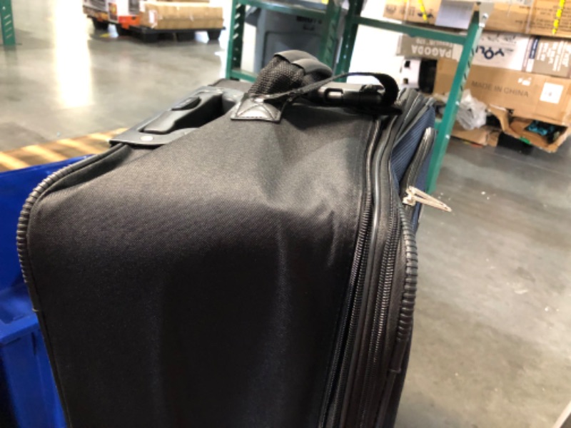 Photo 4 of ***DAMAGED - HAS A HOLE - FRAME IS BENT AND IS BULGING OUT - SEE PICTURES***
Travel Select® Amsterdam — 29" Rolling Suitcase Luggage Expandable Lightweight Travel Bag Red Blue