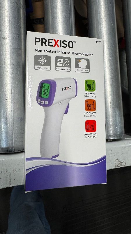 Photo 3 of ***20 PK*** Infrared Thermometer, Non Contact Forehead Thermometer with Fever Alarm, Accurate Reading and Memory Function, Body Temperature & Surface of Objects Use (Purple)