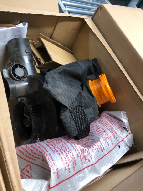 Photo 2 of ***USED - LIKELY MISSING PARTS - UNABLE TO VERIFY FUNCTIONALITY***
Worx WG509 TRIVAC 12 Amp 3-in-1 Electric Leaf Blower/Leaf Vacuum/Mulcher, Metal Impeller for Fine Mulching