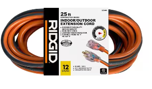 Photo 1 of 25 ft. 12/3 Heavy-Duty Indoor/Outdoor Extension Cord