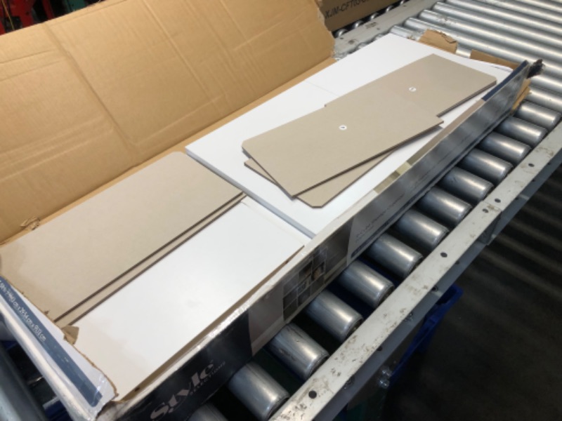 Photo 1 of ***USED - HARDWARE MISSING - OTHER PARTS LIKELY MISSING AS WELL***
Style Selections 35.88-in H x 35.88-in W x 11.63-in D White Stackable Wood Laminate 9 Cube Organizer
