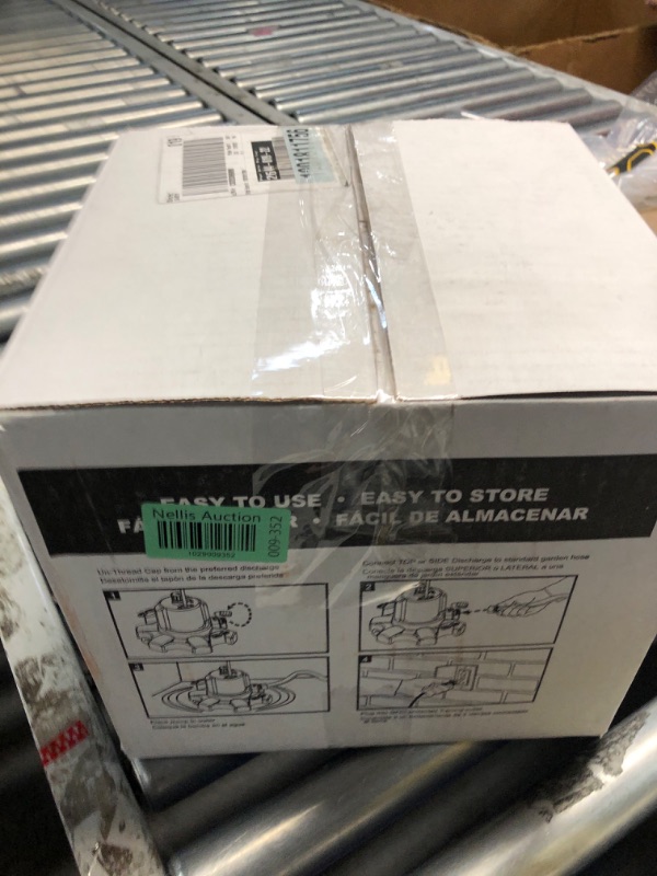 Photo 4 of ***USED - MAKES GRINDING NOISE WHEN PLUGGED IN - UNABLE TO TEST FURTHER***
WAYNE WaterBUG 1/6 HP 1350 GPH Submersible Multi-Flo Technology-Water Removal and Transfer Pump, No Size, Yellow WWB WaterBug 1/6 HP 1350 GPH