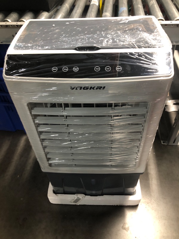 Photo 2 of ***ITEM TESTED FOR POWER, UNABLE TO TEST FURTHER***VAGKRI Evaporative Air Cooler, 2200CFM Swamp Cooler, 120°Oscillation Air Cooler with Remote Control, 24H Timer, 3 Modes & Wind Speeds for Outdoor Indoor Use, 9.2Gallon