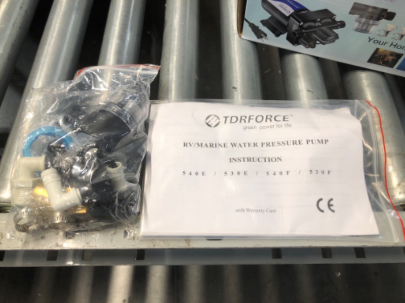 Photo 4 of ***ITEM TESTED FOR POWER, UNABLE TO TEST FURTHER***TDRRICH Water Pressure Booster Pump for House?110V RV Water Transfer 5.5GPM 75PSI Self-priming Pump,Diaphragm Power Water Pumps for Boats Inline Garden Hose Lawn Camper Sprinkler Irrigation