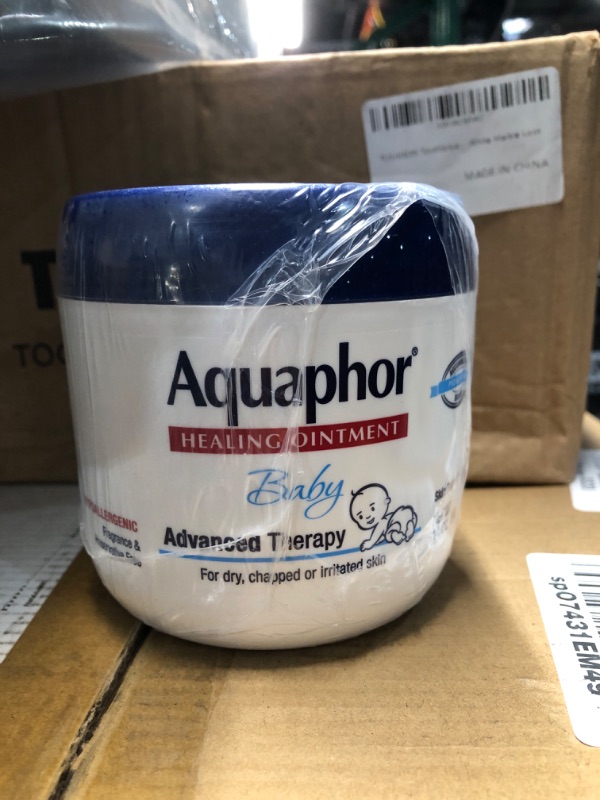 Photo 2 of ***NON REFUNDABLE***Aquaphor Baby Healing Ointment Advanced Therapy Skin Protectant for Chapped or Dry Skin, Drool Rash and Diaper Rash Ointment, 14 Oz Jar