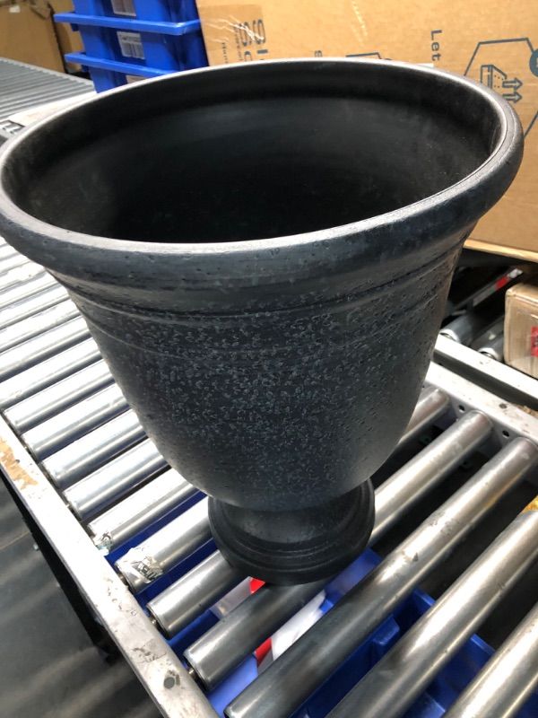 Photo 2 of *STOCK PHOTO FOR REF* Southern Patio 16" Jean Pierre Indoor/Outdoor Urn Planter with Drainage Hole & Plug, 21.14 qt. Capacity