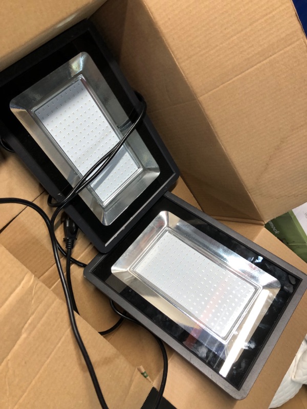 Photo 1 of ***SEE NOTES*** 2Pack 150W LED Flood Light Outdoor,15500LM LED Work Light with US Plug