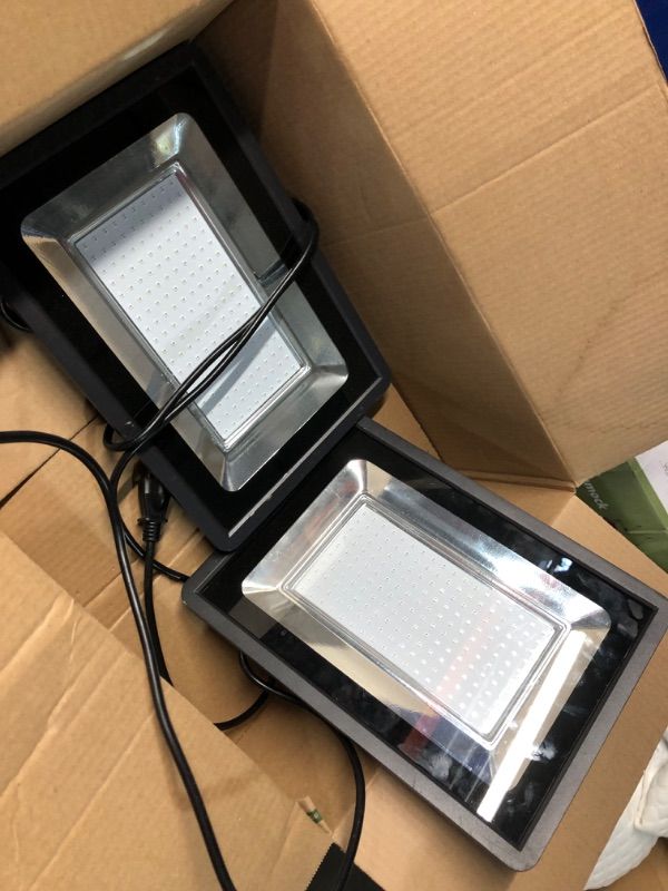 Photo 2 of ***SEE NOTES*** 2Pack 150W LED Flood Light Outdoor,15500LM LED Work Light with US Plug