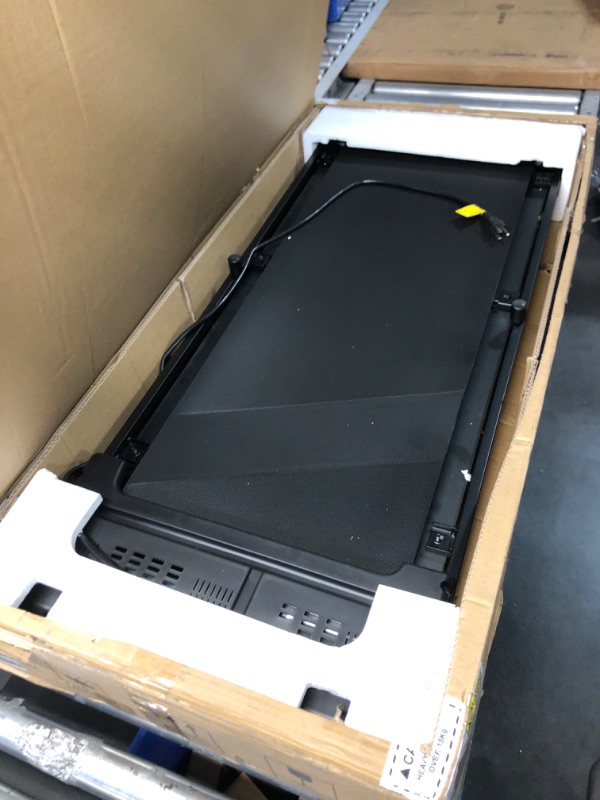 Photo 2 of (NON-REFUNDABLE) Yemsd Walking Pad, Under Desk Treadmill 2.25HP, Walking Pad Treadmill for Home Office with LED Display, Remote Controller, 242LBS Weight Capacity Black