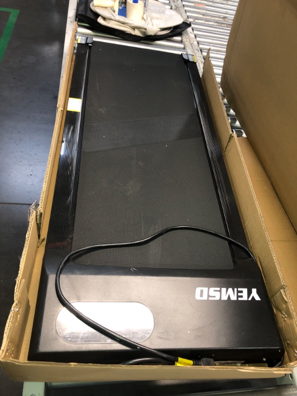 Photo 3 of (NON-REFUNDABLE) Yemsd Walking Pad, Under Desk Treadmill 2.25HP, Walking Pad Treadmill for Home Office with LED Display, Remote Controller, 242LBS Weight Capacity Black