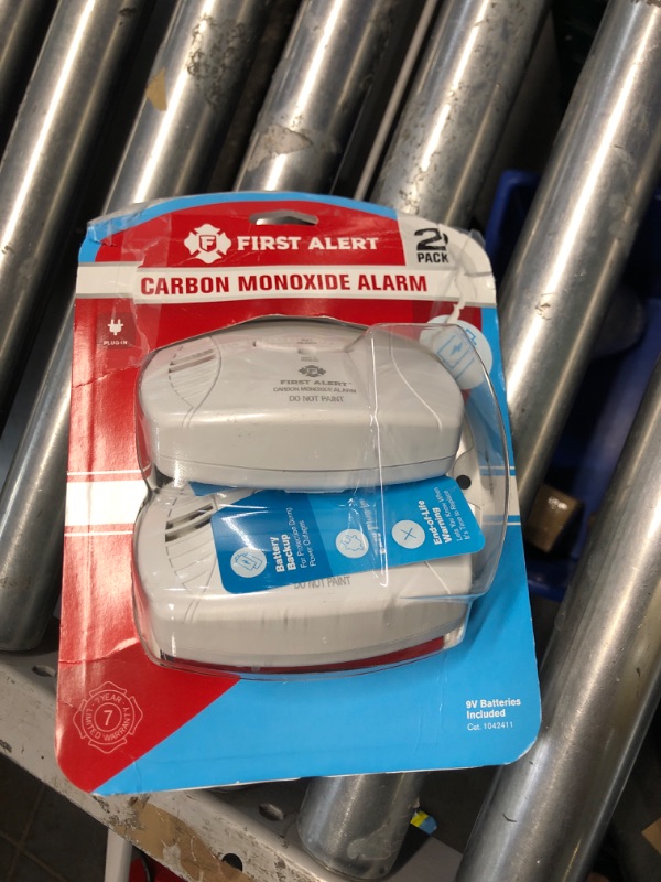 Photo 2 of *PREVIOUSLY OPENED *First Alert Plug-In w/Battery Back-up Electrochemical Carbon Monoxide Detector