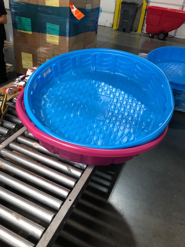 Photo 2 of **non refundable two pack** Holiday Living 45-in L x 45-in W Round Kiddie Pool - Blue and Pink
