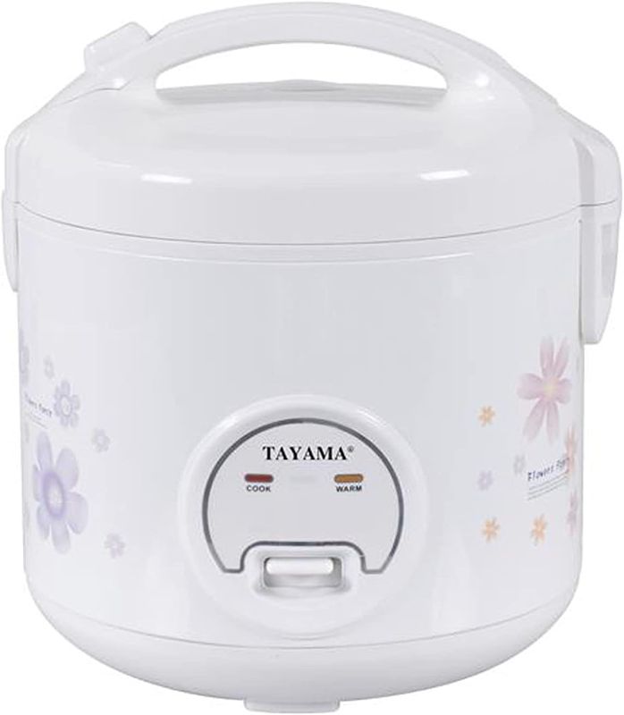 Photo 1 of (ITEM HAS BEEN HEAVILY USED) Tayama Automatic Rice Cooker 5 Cup, White (TRC-04R)
