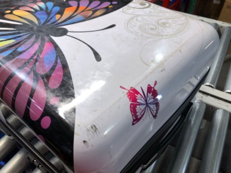 Photo 5 of ***MAJOR DAMAGE - SEE COMMENTS***
InUSA PRINTS Luggage Lightweight Hardside 28" inch Checked - Butterfly