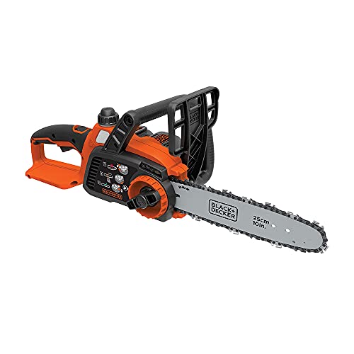 Photo 1 of BLACK+DECKER 20V MAX* Cordless Chainsaw, 10-Inch, Tool Only (LCS1020B)
