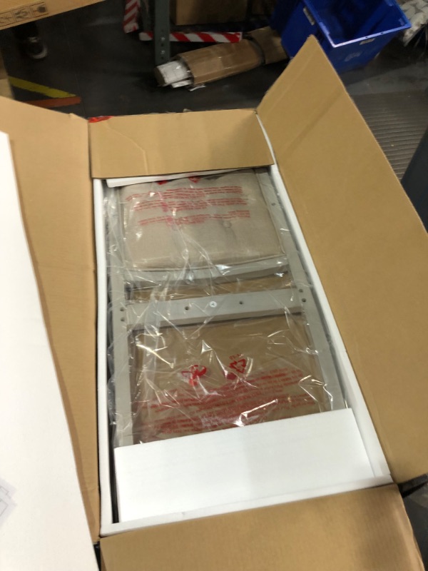 Photo 1 of **both boxes** Merax Retro 5-Piece Dining Set with Extendable Round Table and 4 Chairs for Kitchen, 42-58" x 42" x 30", Grey