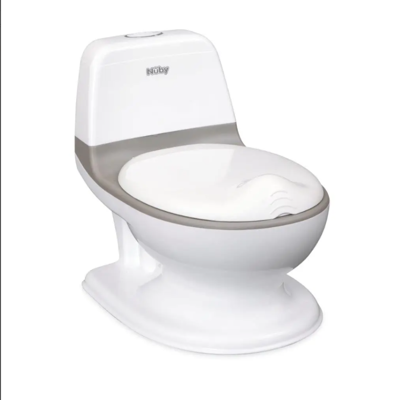 Photo 1 of ***USED - LIKELY MISSING PARTS - UNABLE TO TEST***
Nuby My Real Potty Training Toilet with Life-Like Flush Button and Sound - 18+ Months