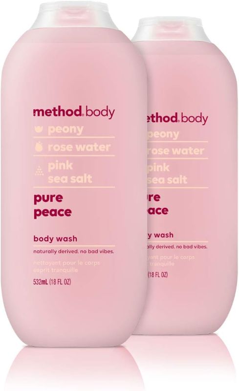 Photo 1 of ***NON REFUNDABLE***Method Body Wash, Pure Peace, Paraben and Phthalate Free, 18 oz (Pack of 2)
