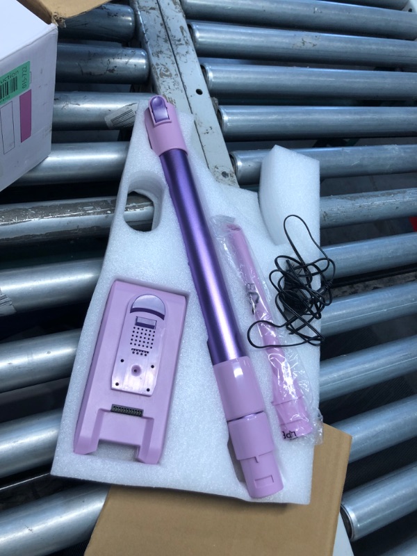 Photo 3 of ***USED - POWERS ON - UNABLE TO TEST FURTHER***
Homeika- Pro Version- 28k PA Cordless Vacuum- Digital Display- 50 Min Run Time- 3 Speeds- Telescopic – 300 Watts- Brushless Motor- 8 in 1- HEPA Filter- for All Floors- Detachable Battery Pink