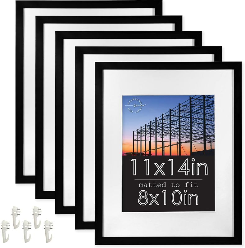 Photo 1 of ***STOCK PHOTO REFERENCE ONLY***
Standard Goods Home Décor Linear Picture Frame 6-pack, Black for table, horizontal or vertical display 11x 14