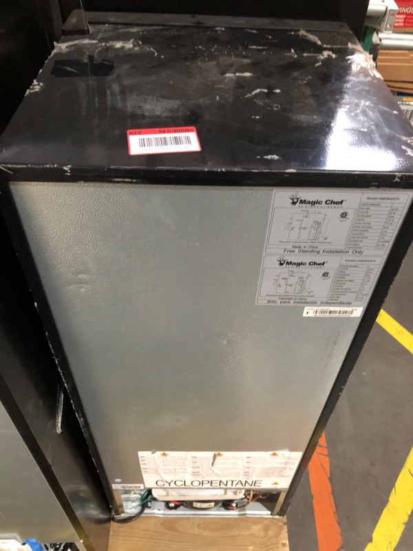 Photo 7 of ***USED - DAMAGED - SEE COMMENTS***
18.5 in. W, 4.5 cu. ft. 2-Door Mini Refrigerator, with Freezer in Platinum Steel