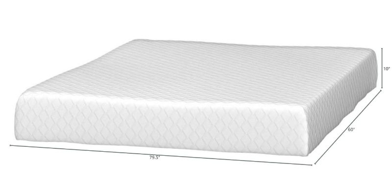 Photo 3 of (READ FULL POST) Signature Design by Ashley Queen Size Chime 10 Inch Medium Firm Memory Foam Mattress with Green Tea & Charcoal Gel Queen 10"