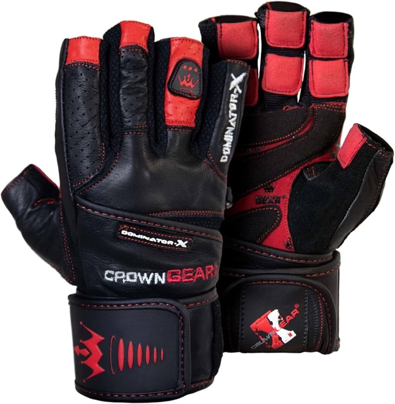 Photo 1 of **APPEARS LIGHTLY USED**
Weightlifting Gloves for Gym Fitness Crossfit Bodybuilding - Workout Gloves for Men & Women - Dominator Leather 