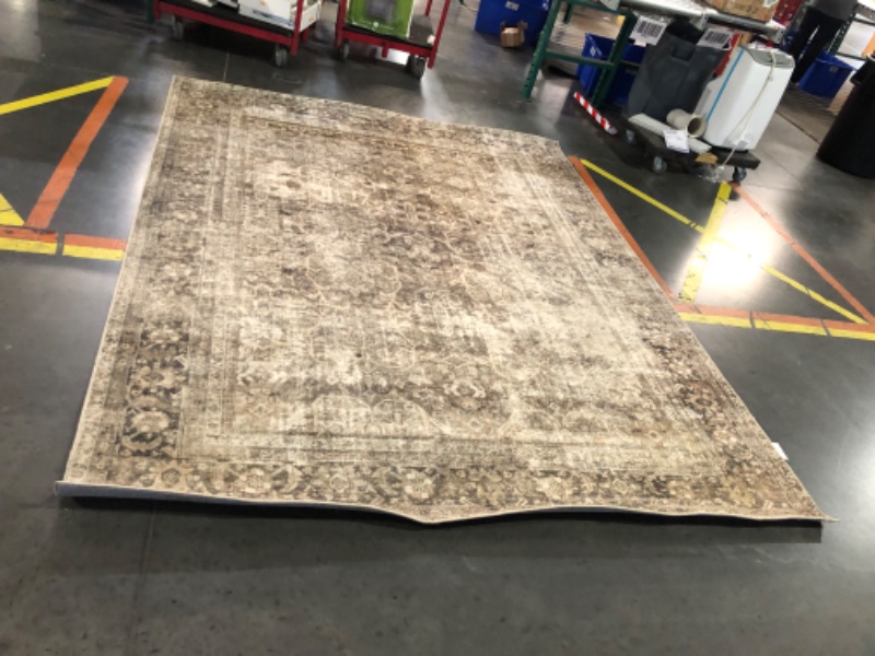 Photo 4 of ***DAMAGED - TWO LARGE BURN MARKS - SEE PICTURES - NO PACKAGING - DIRTY***
Loloi Magnolia Home by Joanna Gaines x Sinclair Pebble/Taupe 7'-6" x 9'-6" Area Rug Pebble / Taupe 7'-6" x 9'-6"