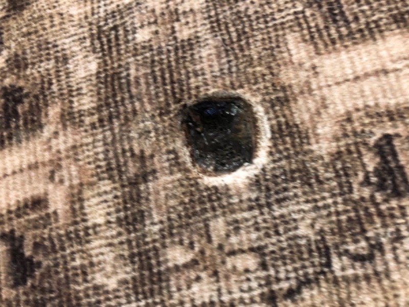 Photo 6 of ***DAMAGED - TWO LARGE BURN MARKS - SEE PICTURES - NO PACKAGING - DIRTY***
Loloi Magnolia Home by Joanna Gaines x Sinclair Pebble/Taupe 7'-6" x 9'-6" Area Rug Pebble / Taupe 7'-6" x 9'-6"