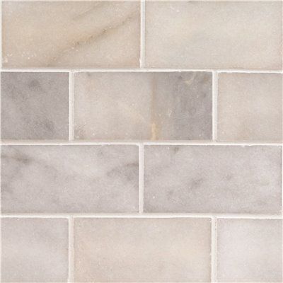 Photo 1 of  **thee pack combo** Greecian White 3 in. x 6 in. Polished Marble Floor and Wall Tile (1 sq. ft./Case)