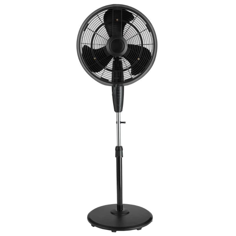 Photo 1 of ***NON REFUNDABLE*** ***PARTS ONLY*** 18 in. 3 Fan Speeds Misting Personal Fan in Black with Oscillation Function
