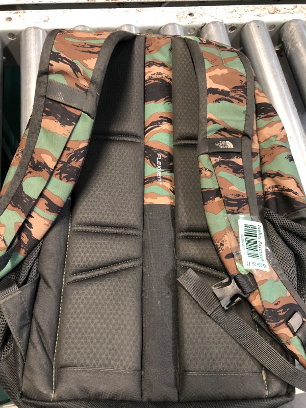 Photo 4 of ***MISSING FRONT STRAPS*** THE NORTH FACE Jester Commuter Laptop Backpack, Deep Grass Green Painted Camo Print/Asphalt Grey, One Size