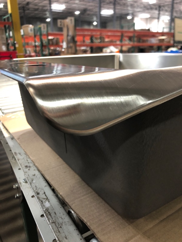 Photo 1 of ***DAMAGED - BENT - SEE PICTURES***
Elkay Avenue Stainless Steel Drop-In/Undermount 25 in. Single Bowl Kitchen Sink with Bottom Grid