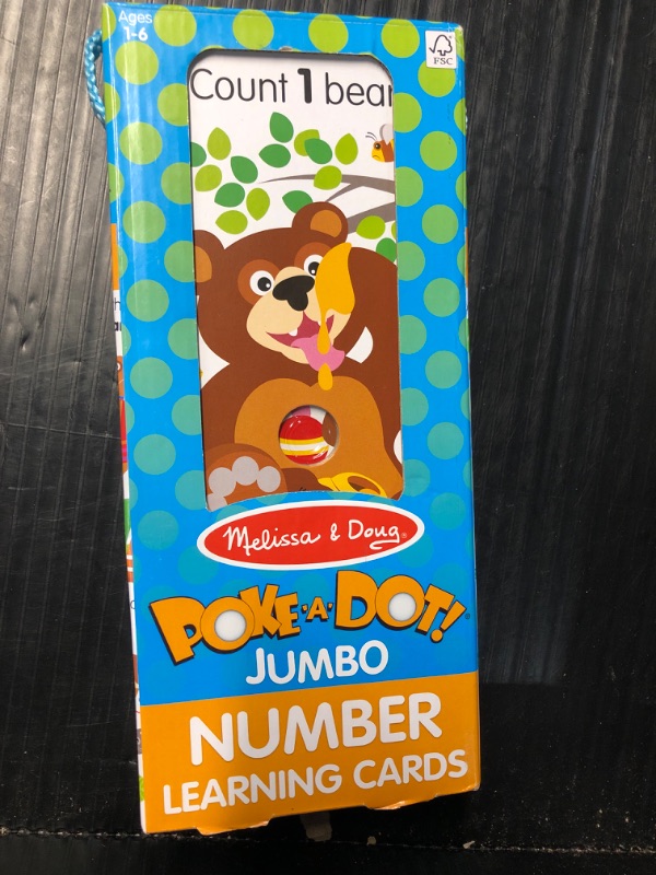 Photo 2 of ***STOCK PHOTO REFERENCE ONLY*** 
Melissa & Doug Poke-A-Dot Jumbo Number Learning Cards - 13 Double-Sided Numbers, Shapes, and Colors with Buttons to Pop - Poke A Dot Book Oversized...
Pattern Name:Cards