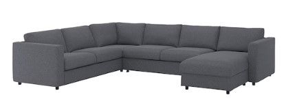 Photo 1 of ***UNABLE TO IDENTIFY EXACT ITEM - STOCK PHOTO FOR REFERENCE ONLY - ACTUAL ITEM MAY DIFFER - SEE COMMENTS***
FINNALA Corner sleeper sofa, with chaise/Gunnared medium gray

