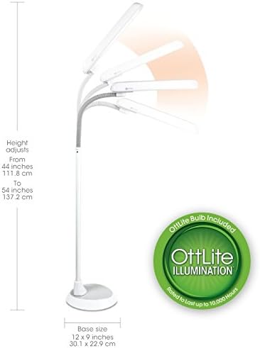 Photo 5 of (READ FULL POST) OttLite 24 Watt Floor Lamp with Flexible Neck