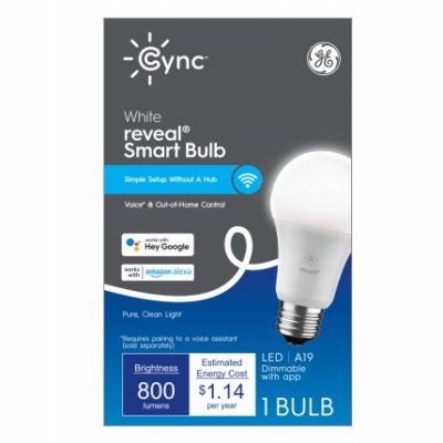 Photo 1 of GE CYNC Reveal Smart Light Bulbs, White, Bluetooth and Wi-Fi Enabled
