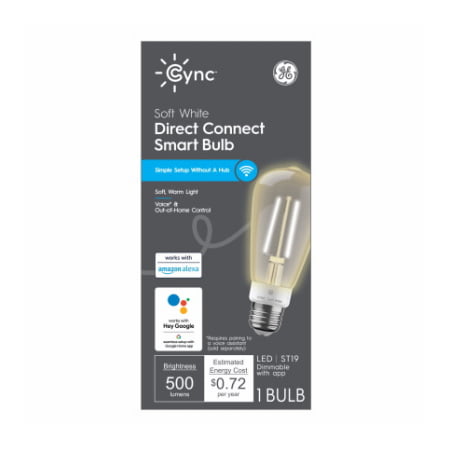 Photo 1 of GE 6W St19 Smart Bulb
