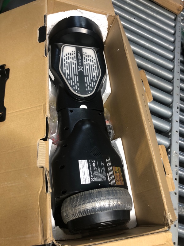 Photo 2 of **NON-REFUNDABLE-BROKEN-TURNS ON- MIDDLE IS DETACHED**Hover-1 All-Star 2.0 Hoverboard | 7MPH Top Speed, 7MI Range, 200W Motor, Bluetooth Speaker, 5HR Recharge, 220lbs Max Weight, LED Wheels & Headlights Black