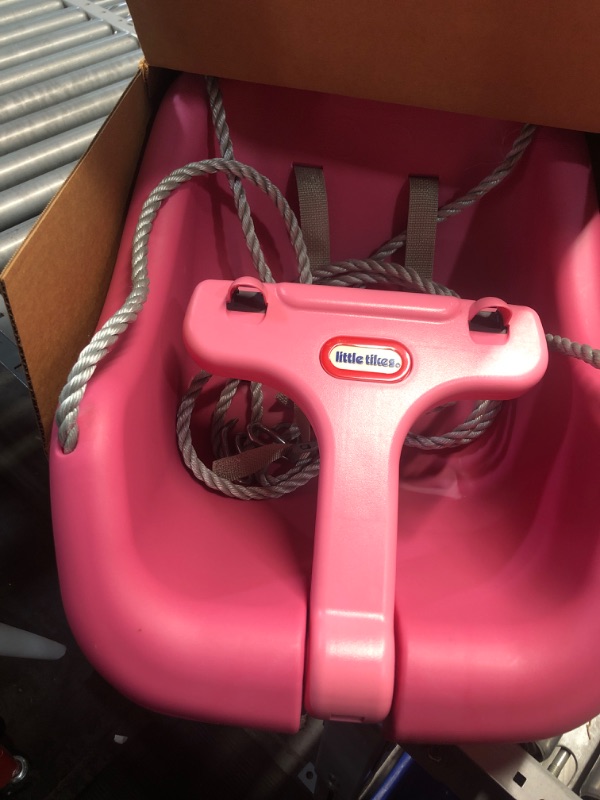 Photo 2 of Little Tikes 2-in-1 Snug 'n Secure Swing Magenta